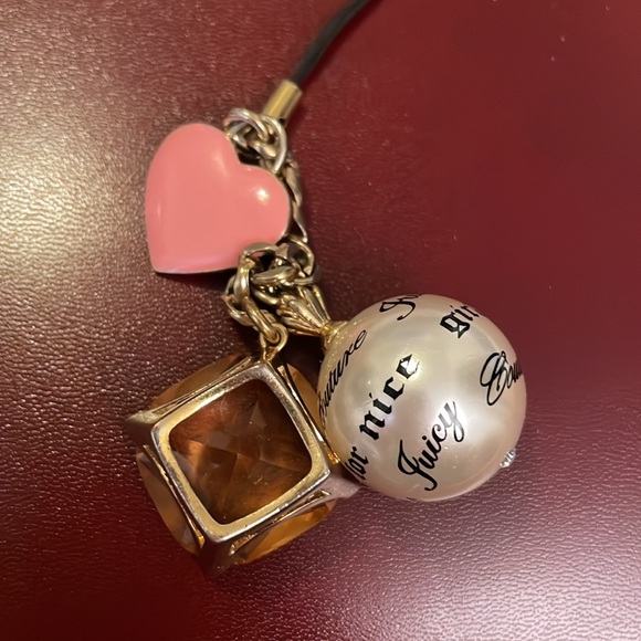 Y2k Juicy Couture Swarovski charm key phone strap - Picture 3 of 8